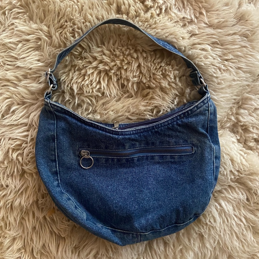 Small denim shoulder bag